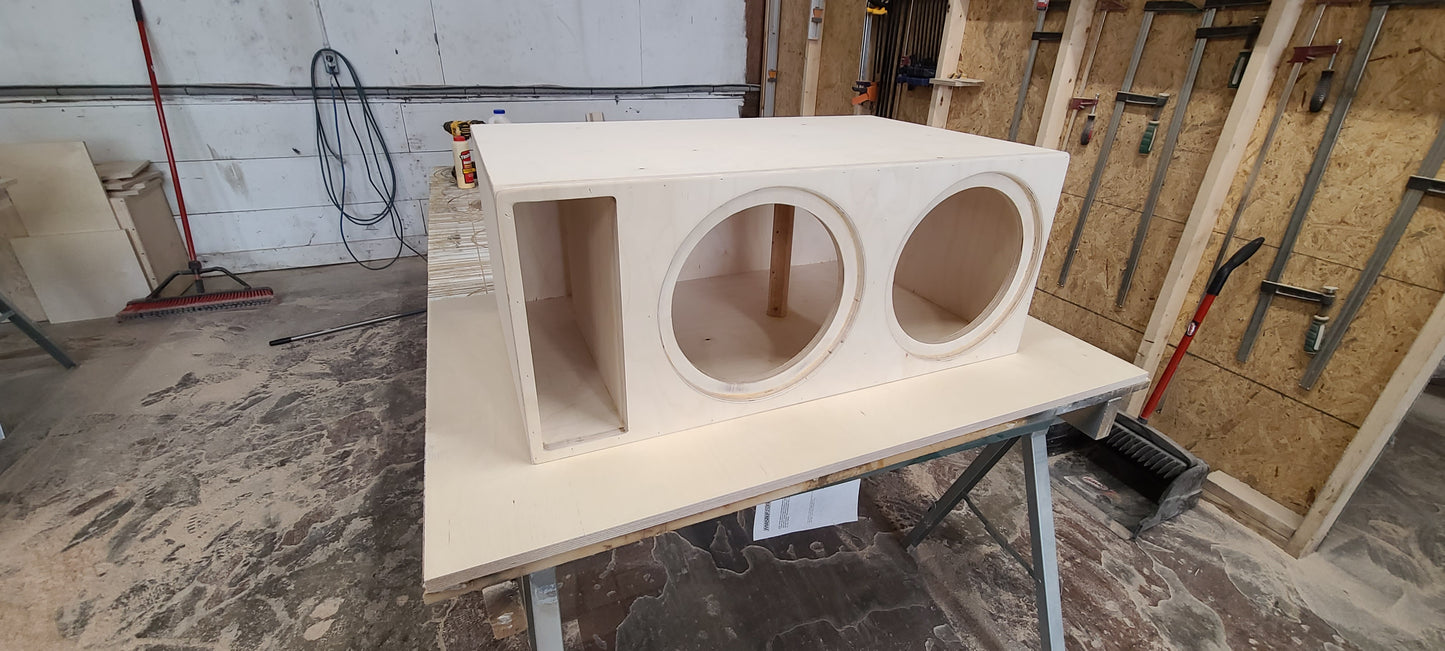 ProBuilt 212 Dual 12" Baltic Birch Subwoofer Enclosure - 4.0 Ft³ Ported Box