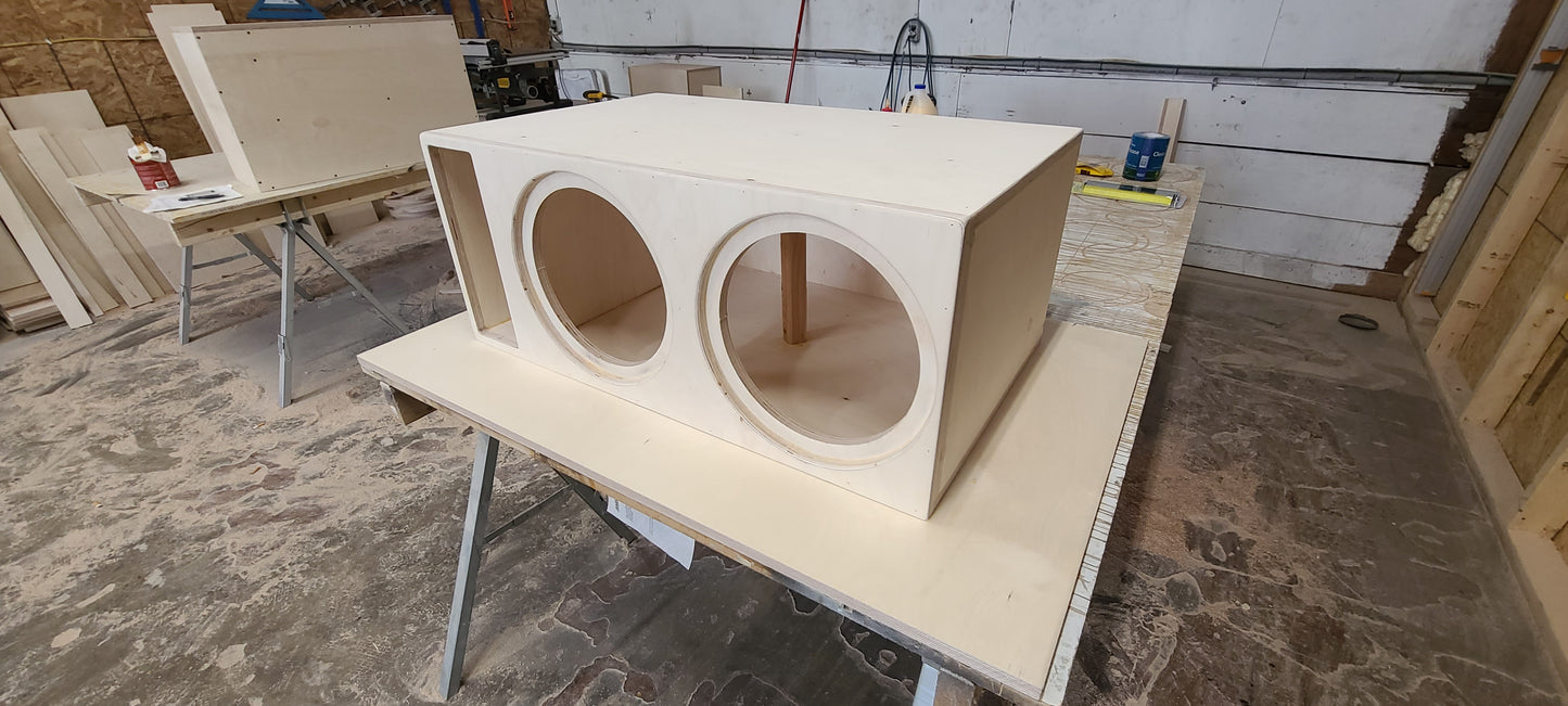 ProBuilt 212 Dual 12" Baltic Birch Subwoofer Enclosure - 4.0 Ft³ Ported Box