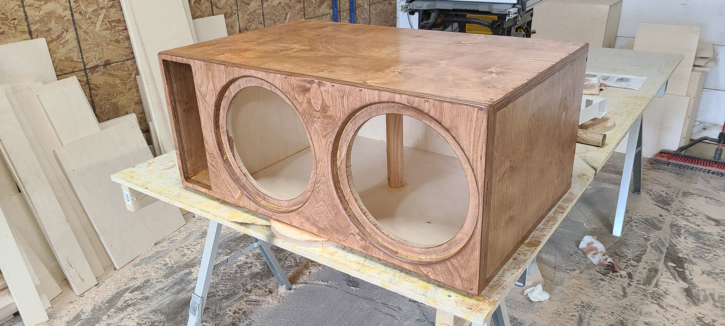 ProBuilt 212 Dual 12" Baltic Birch Subwoofer Enclosure - 4.0 Ft³ Ported Box