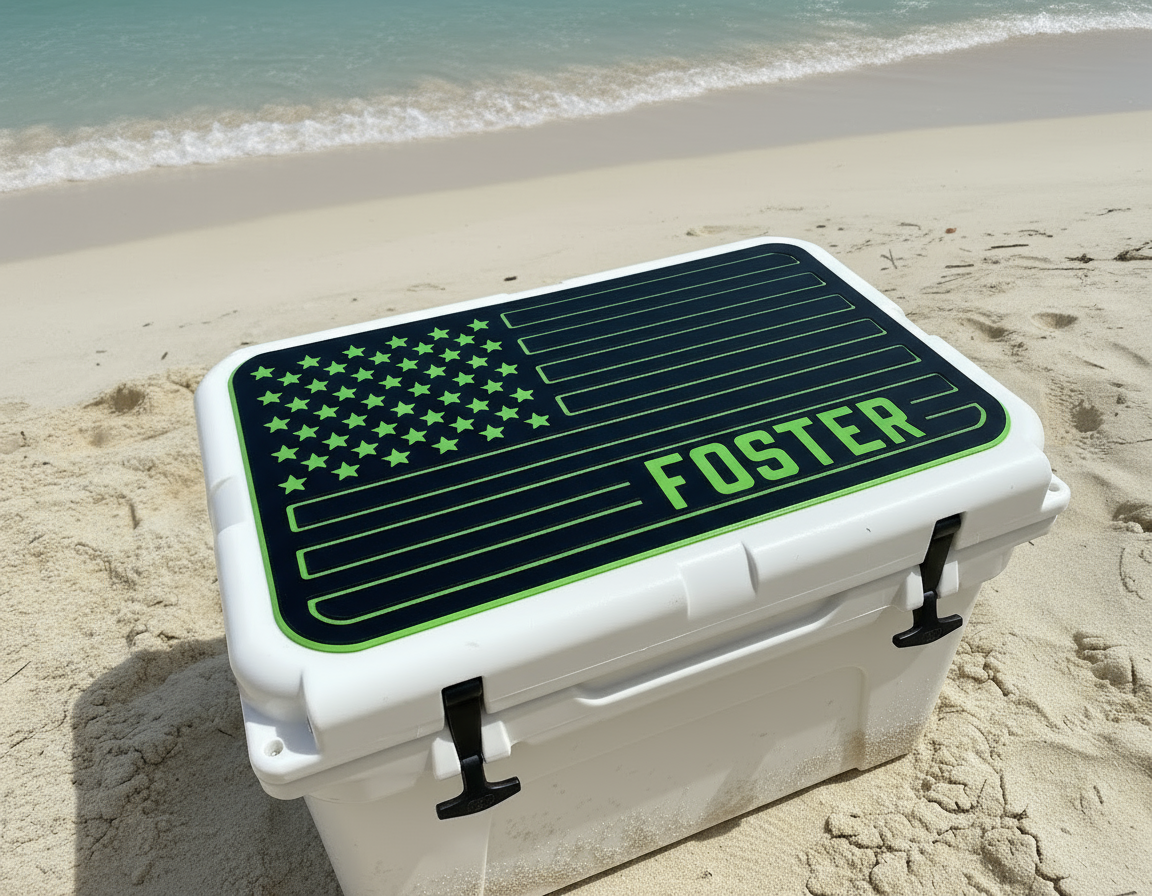 Yeti Tundra 45 CNC-Cut Cooler Top Pad – Custom EVA Foam Deck Pad